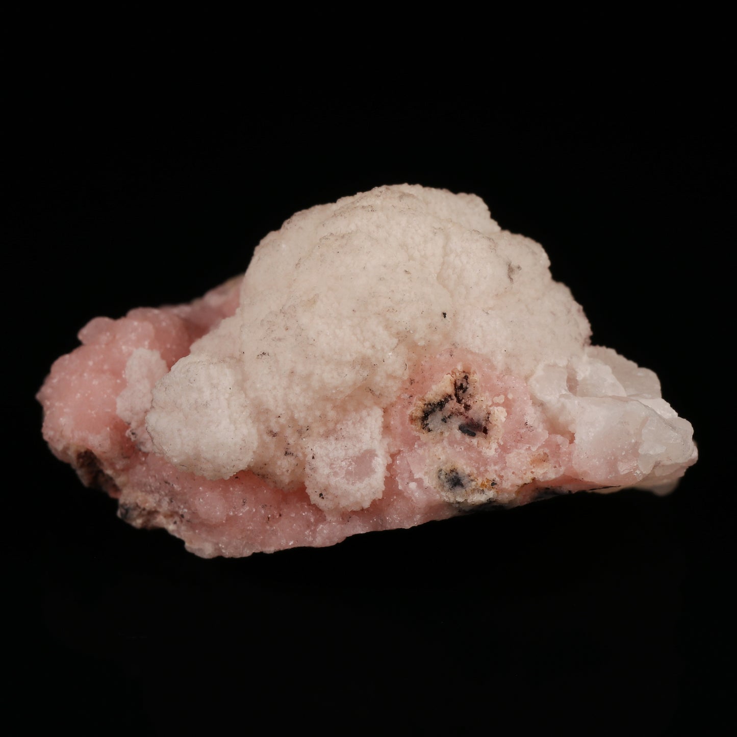 Manganoan Calcite on Rhodochrosite