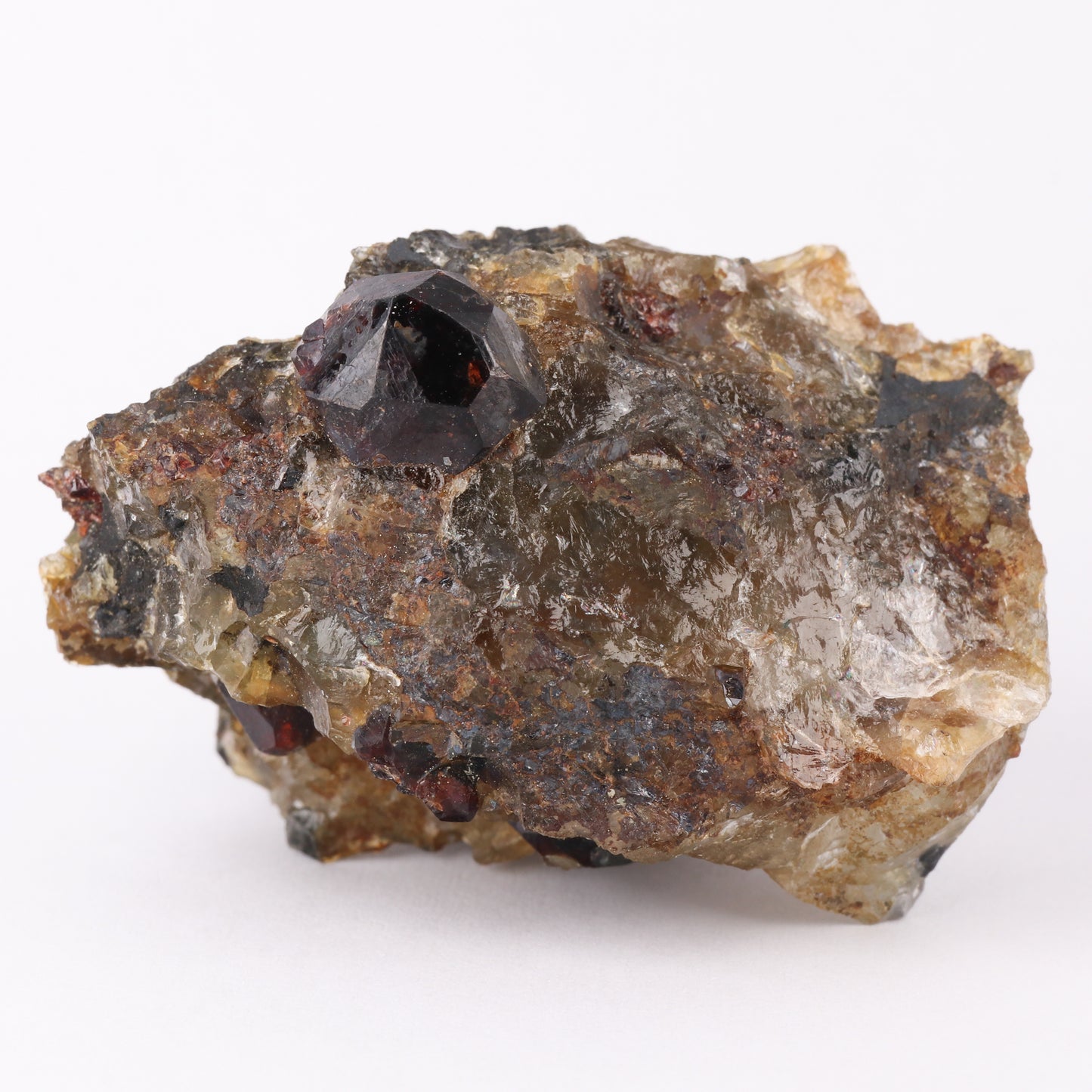 Spessartine Garnet on Quartz