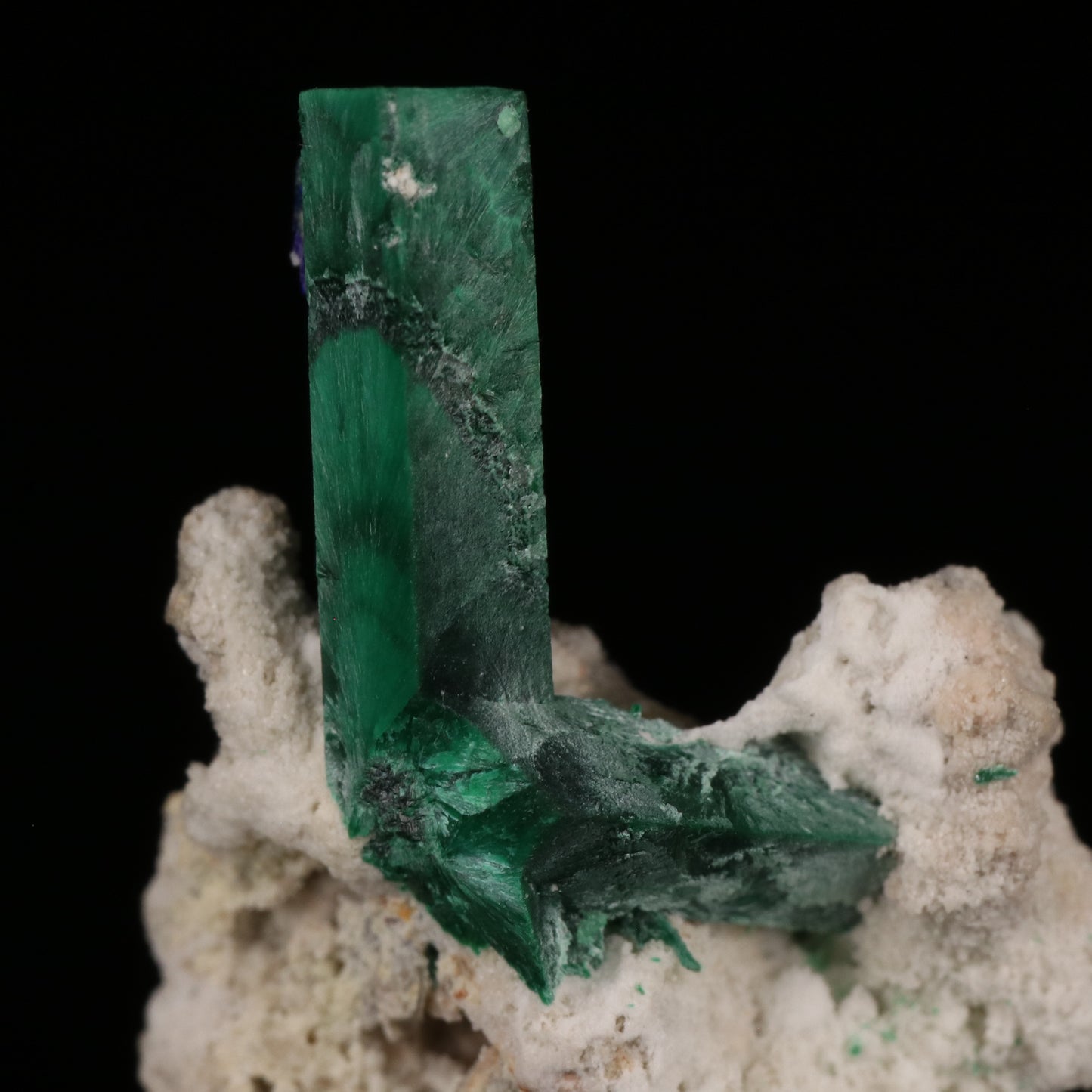 Malachite psm Azurite on Matrix