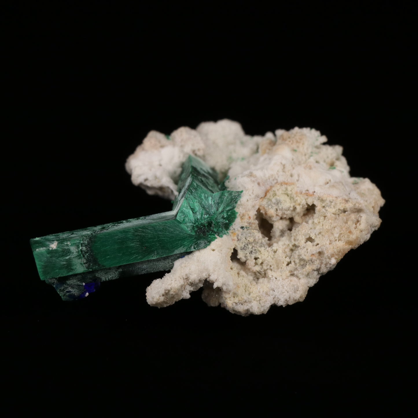 Malachite psm Azurite on Matrix