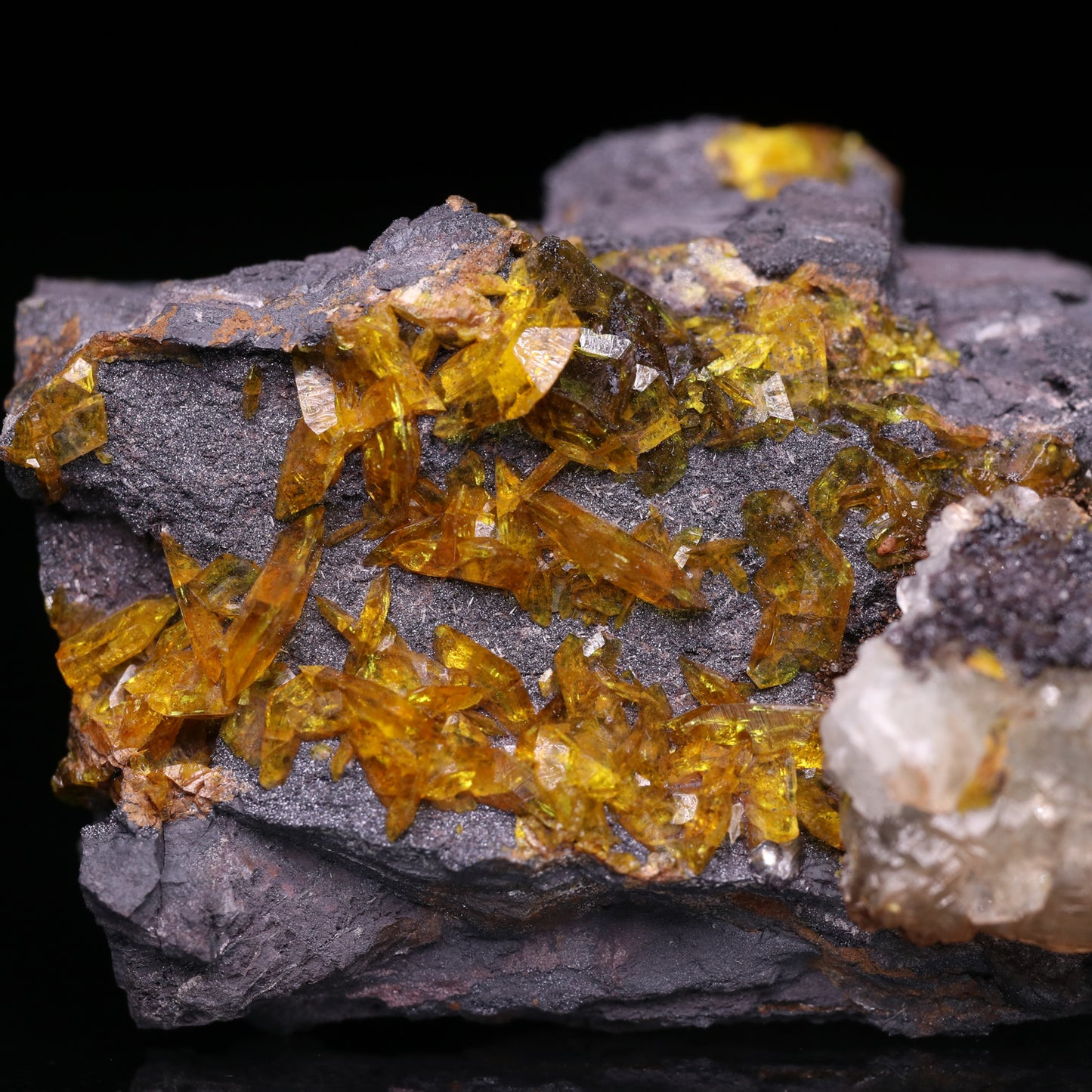 Brucite and Sturmanite on Matrix