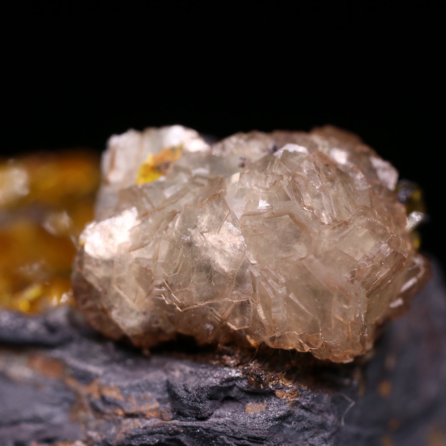 Brucite and Sturmanite on Matrix