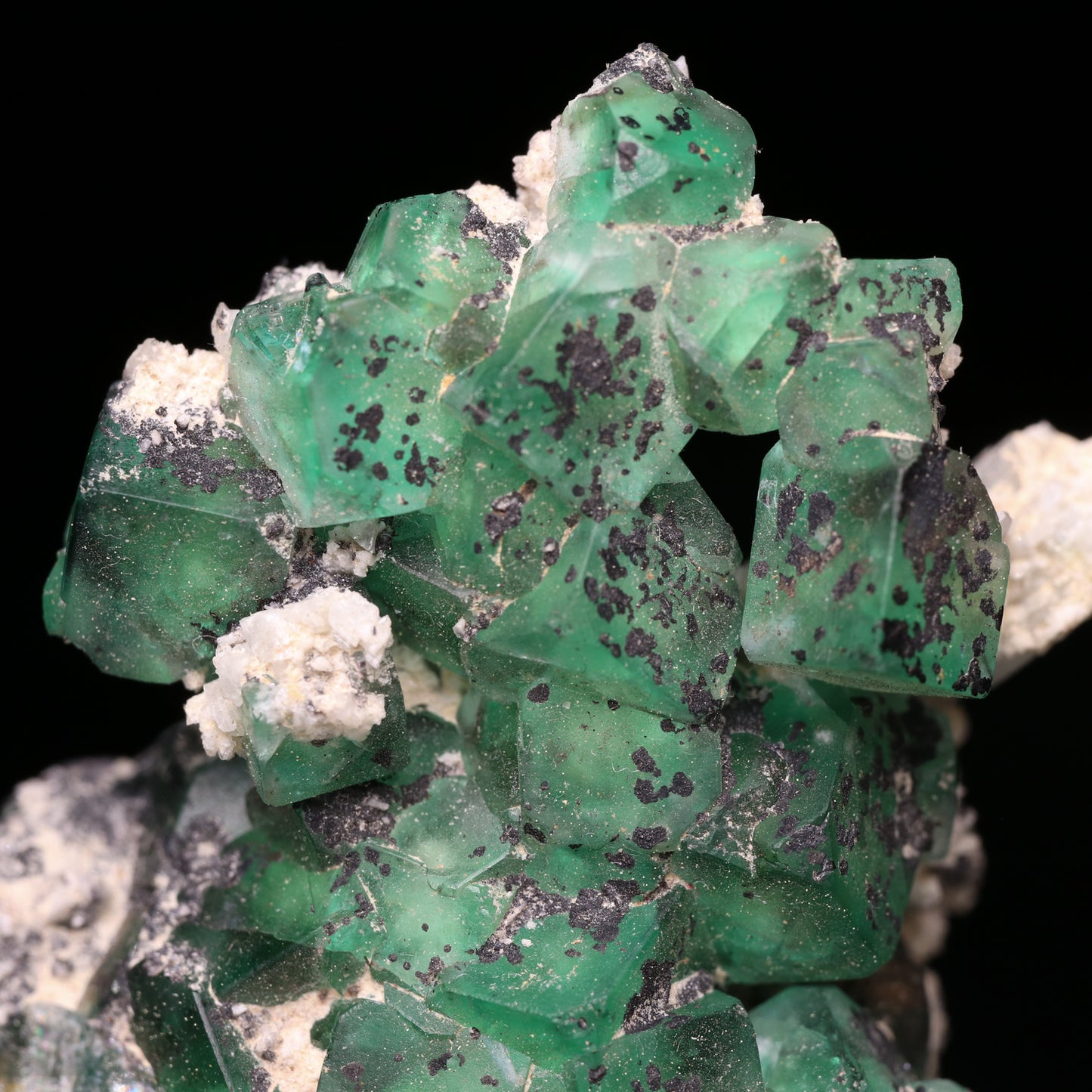 Fluorite Cluster on Feldspar