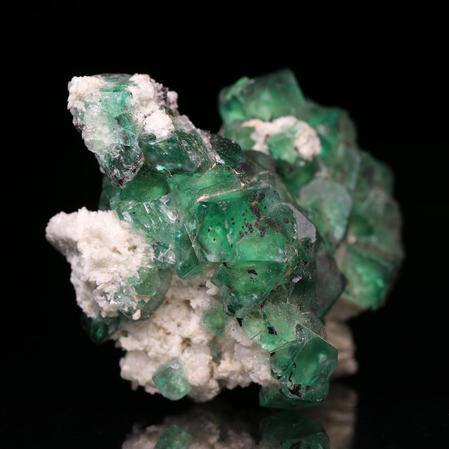 Fluorite Cluster on Feldspar