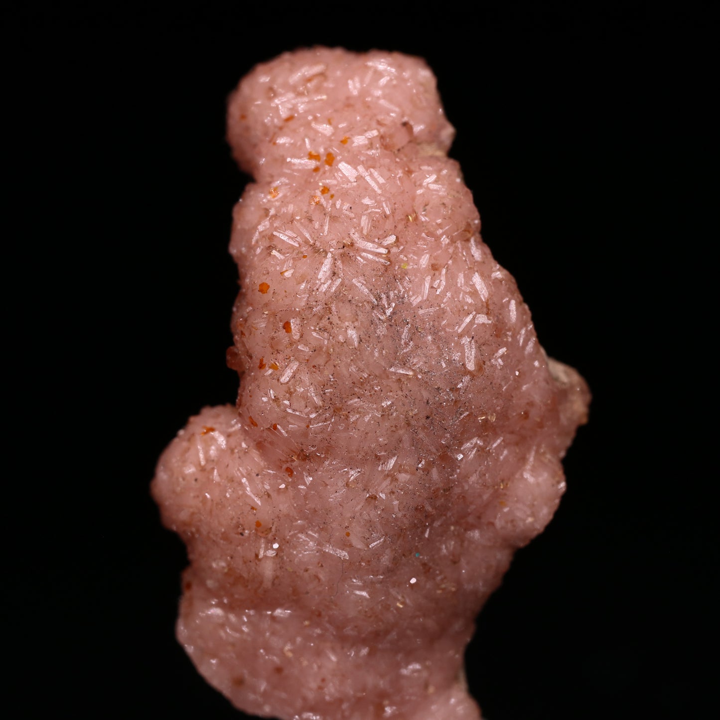 Curved Rhodochrosite Thumbnail, N'Chwaning I Mine, Kalahari Manganese Field, Northern Cape, South Africa.