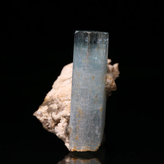 Aquamarine on Feldspar