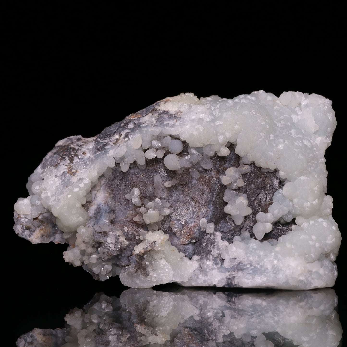 Smithsonite, Quartz on Matrix