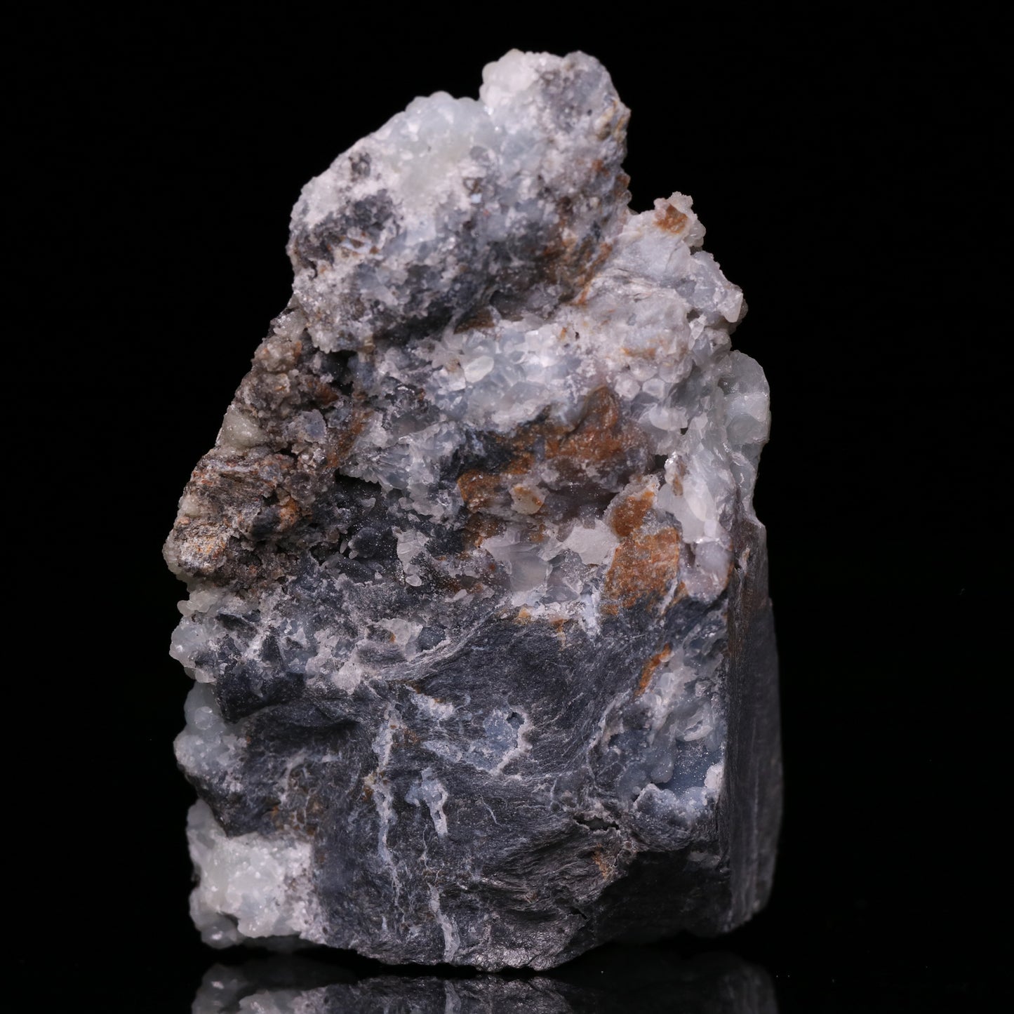 Smithsonite, Quartz on Matrix