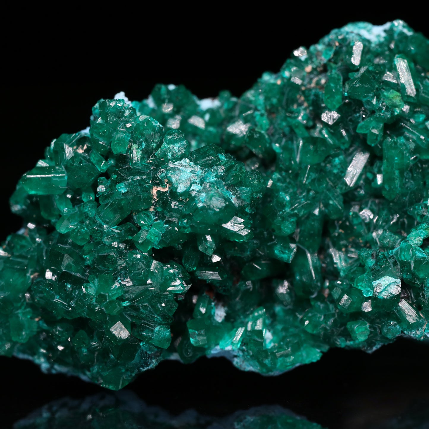 Dioptase on Shattuckite
