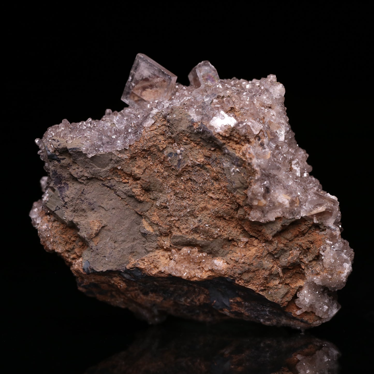 Baryte and Calcite on Matrix