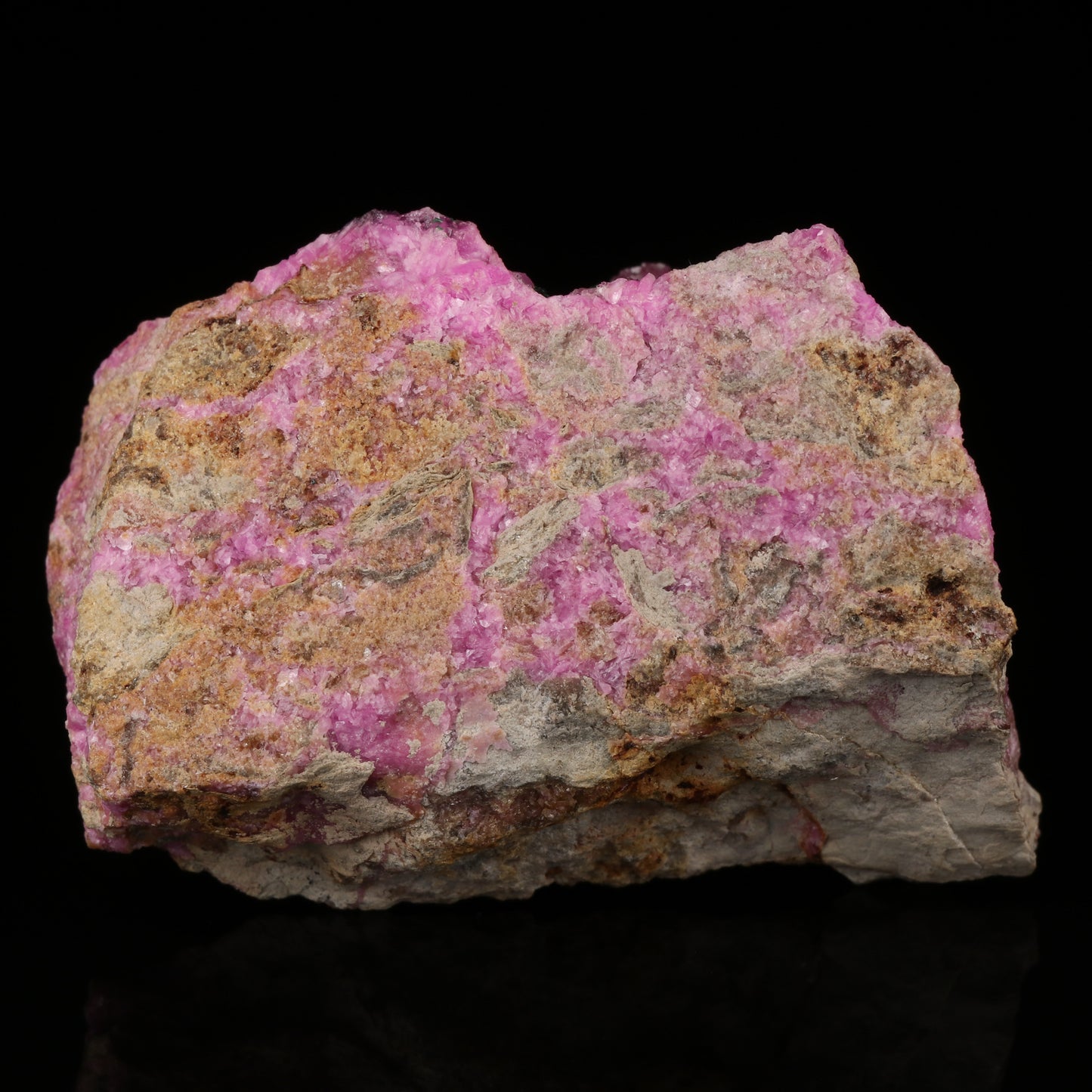 Malachite on Cobaltoan Calcite