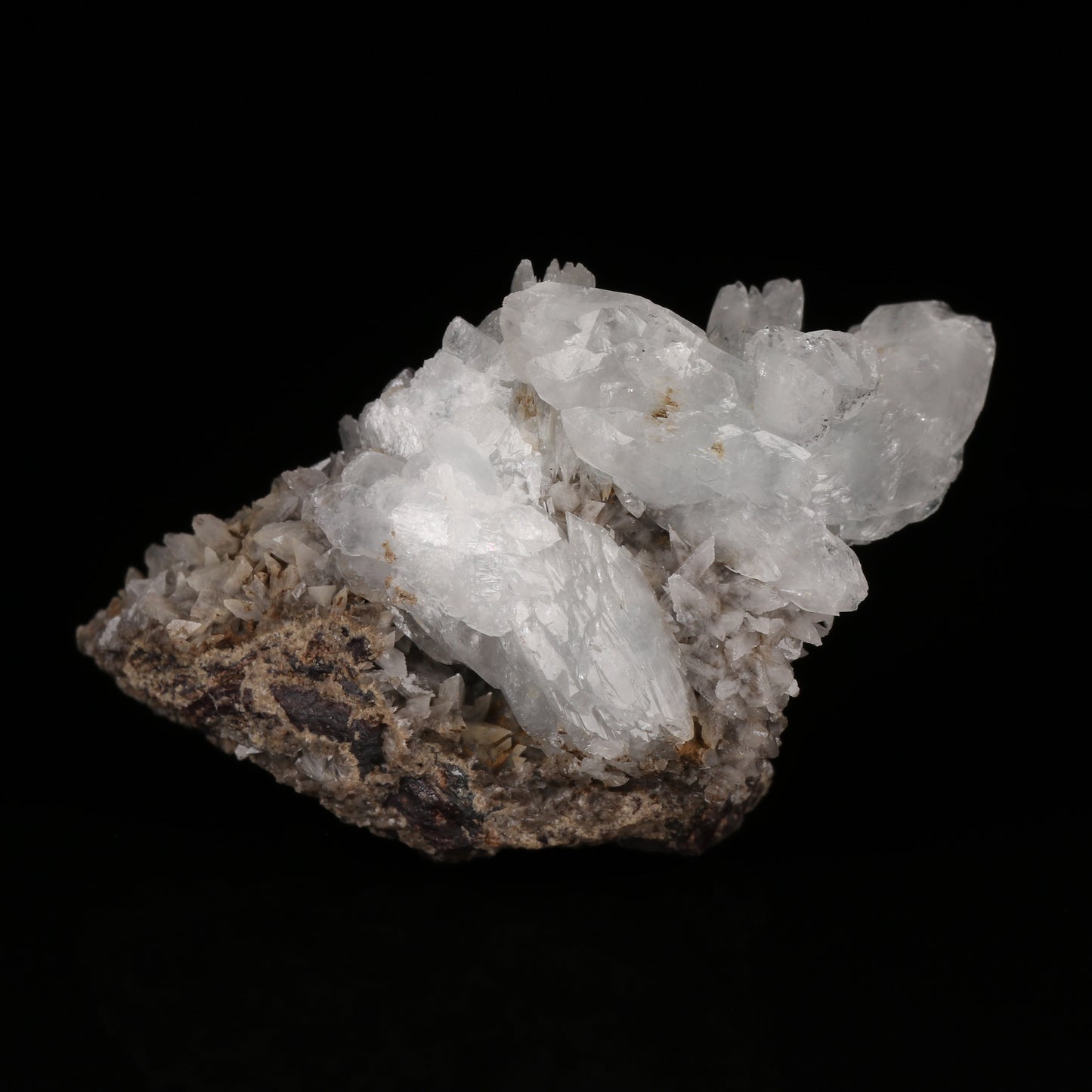 Celestine & Calcite on Matrix