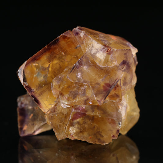 Purple-Yellow Fluorite Cluster