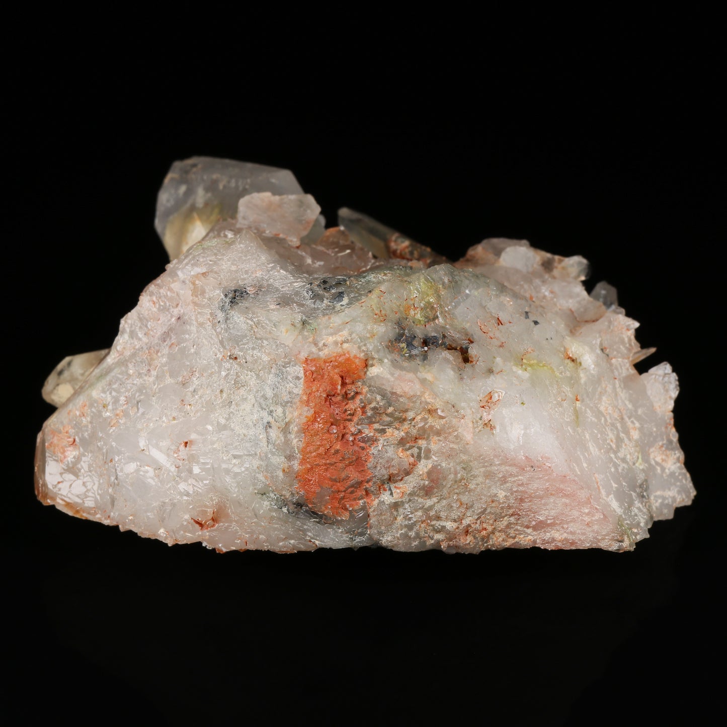 Ajoite, Hematite, Epidote incl Quartz Cluster Floater