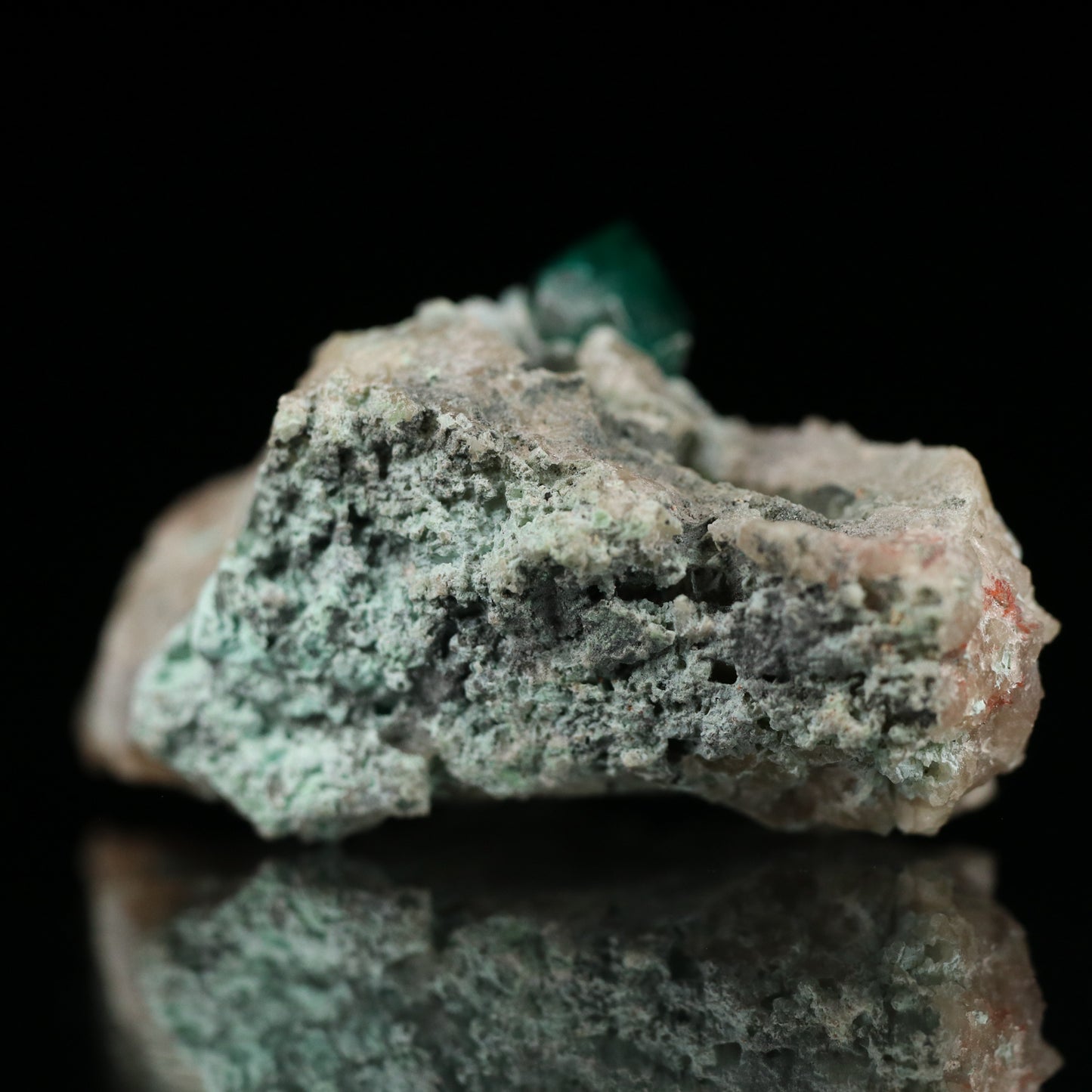 Dioptase, Plancheite on Matrix
