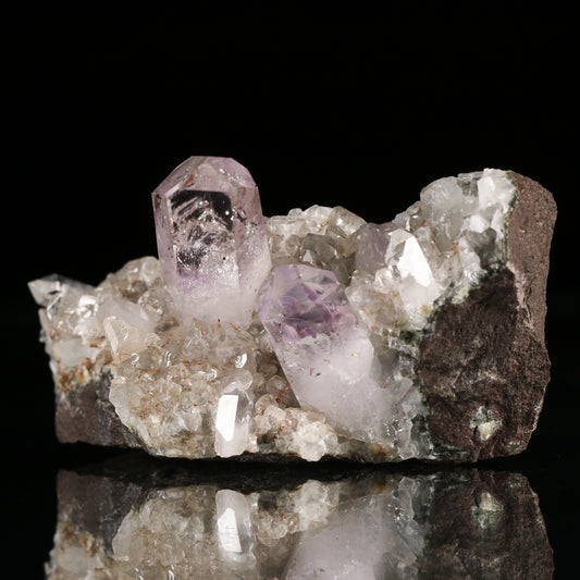 Enhydro Amethyst Quartz on Matrix