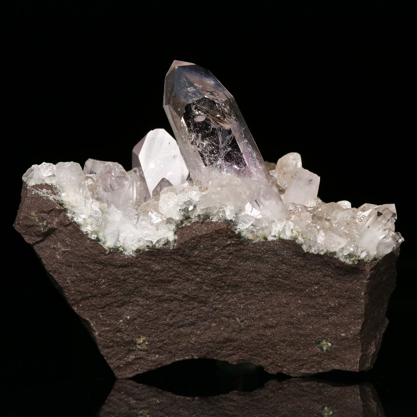 Enhydro Amethyst Quartz on Matrix