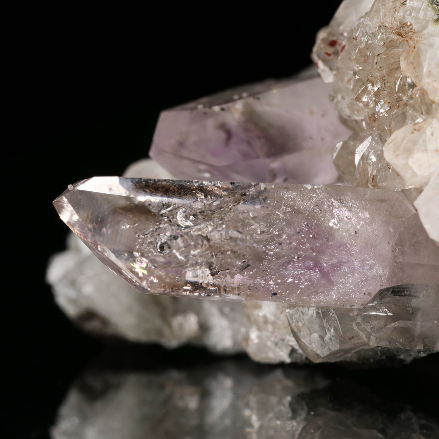 Enhydro Amethyst Quartz on Matrix