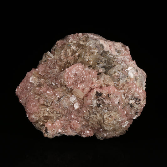 Baryte on Rhodochrosite