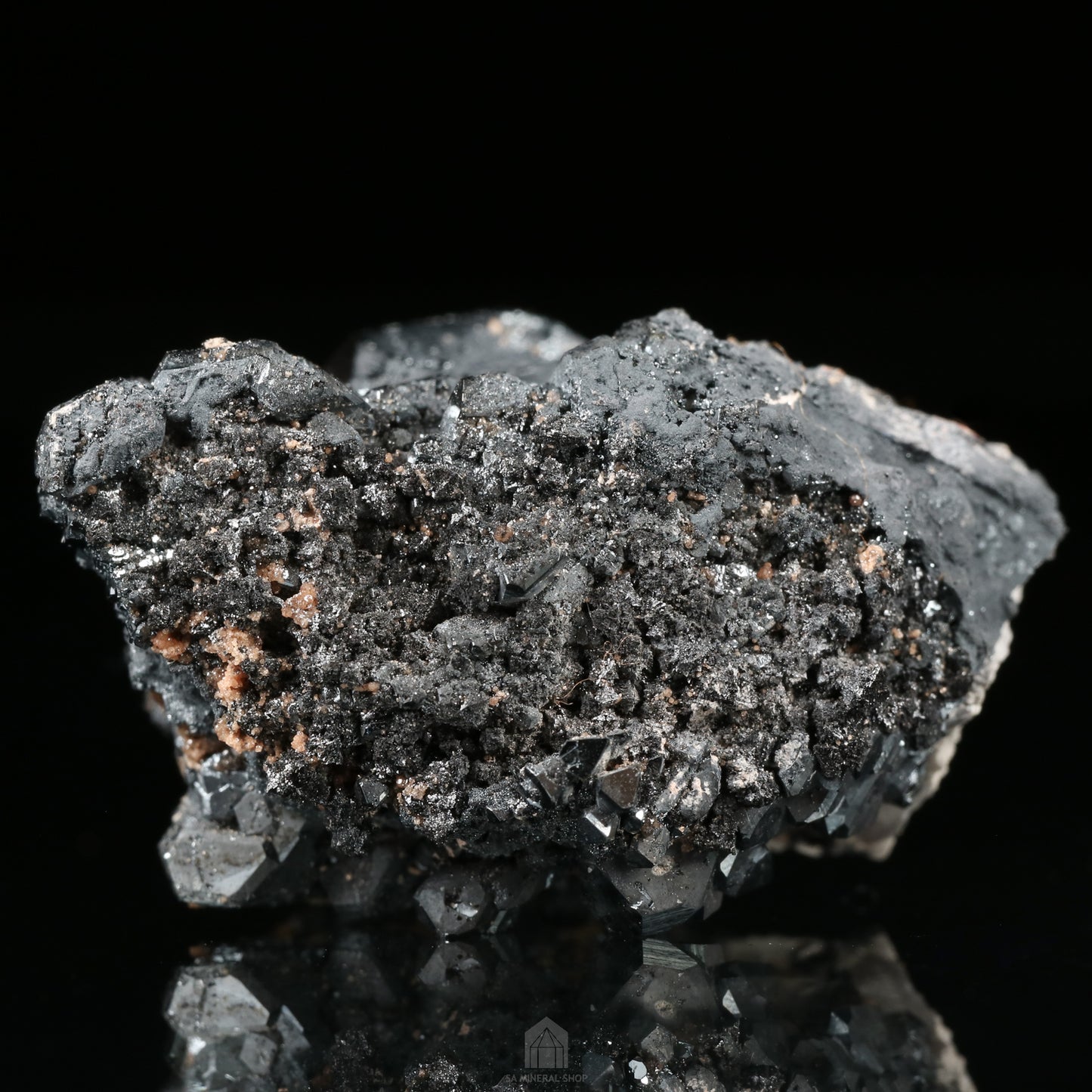 Hausmannite, Andradite Garnet on Hematite