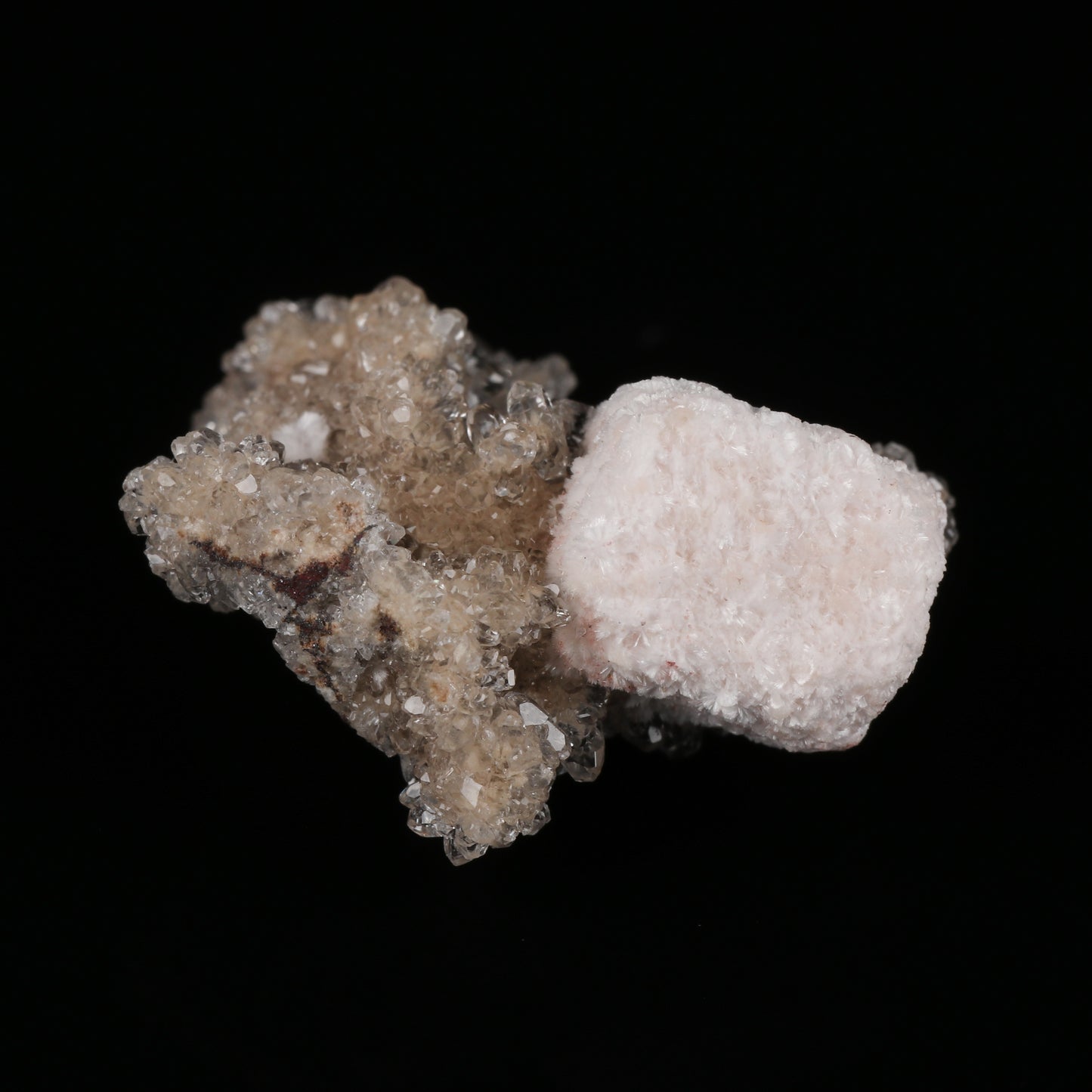 Bultfonteinite psm Hydroxyapophyllite with Calcite