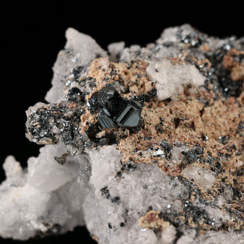 Hematite, Calcite, Andradite Garnet