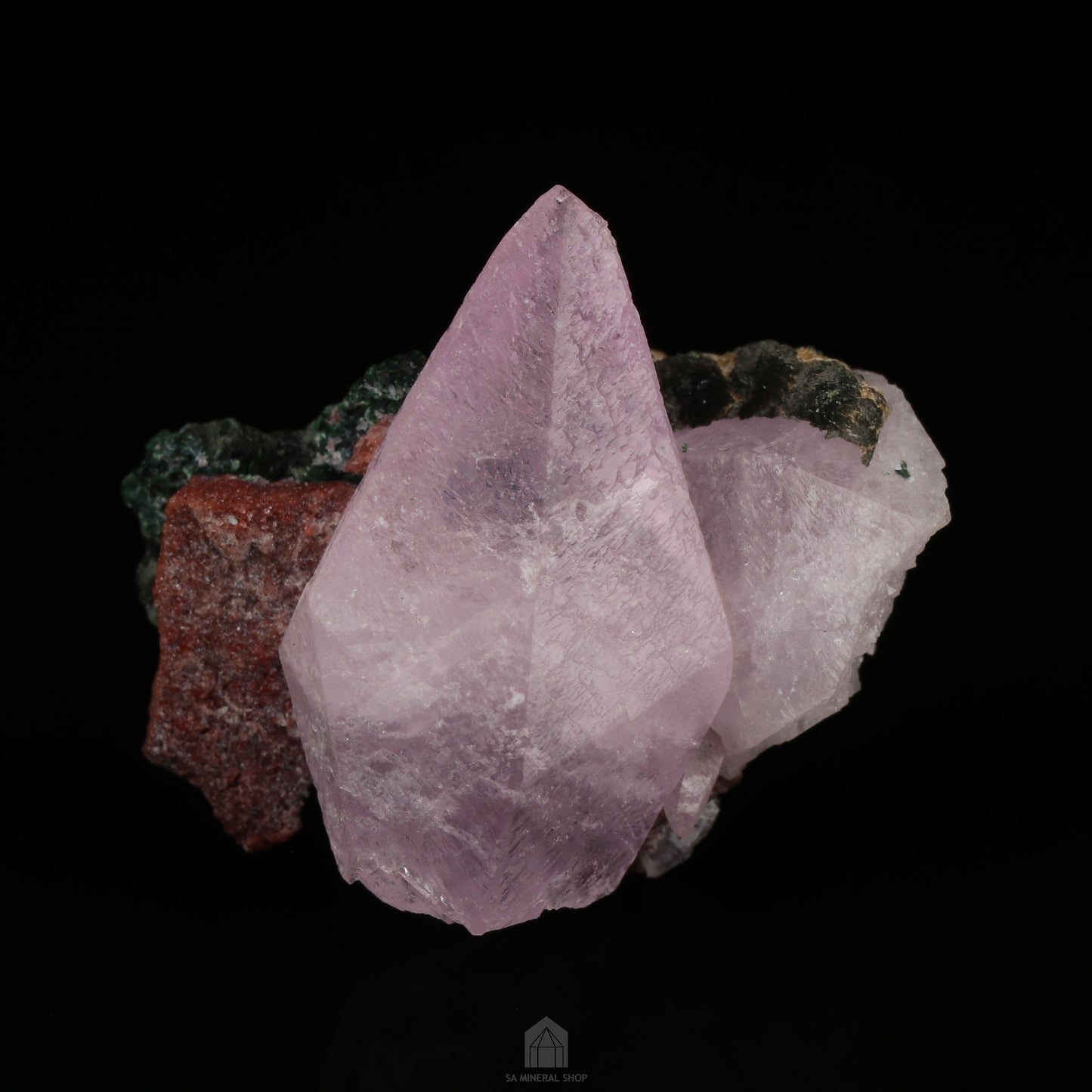 Cobaltoan Calcite on Matrix, Mashamba West Mine, DR Congo