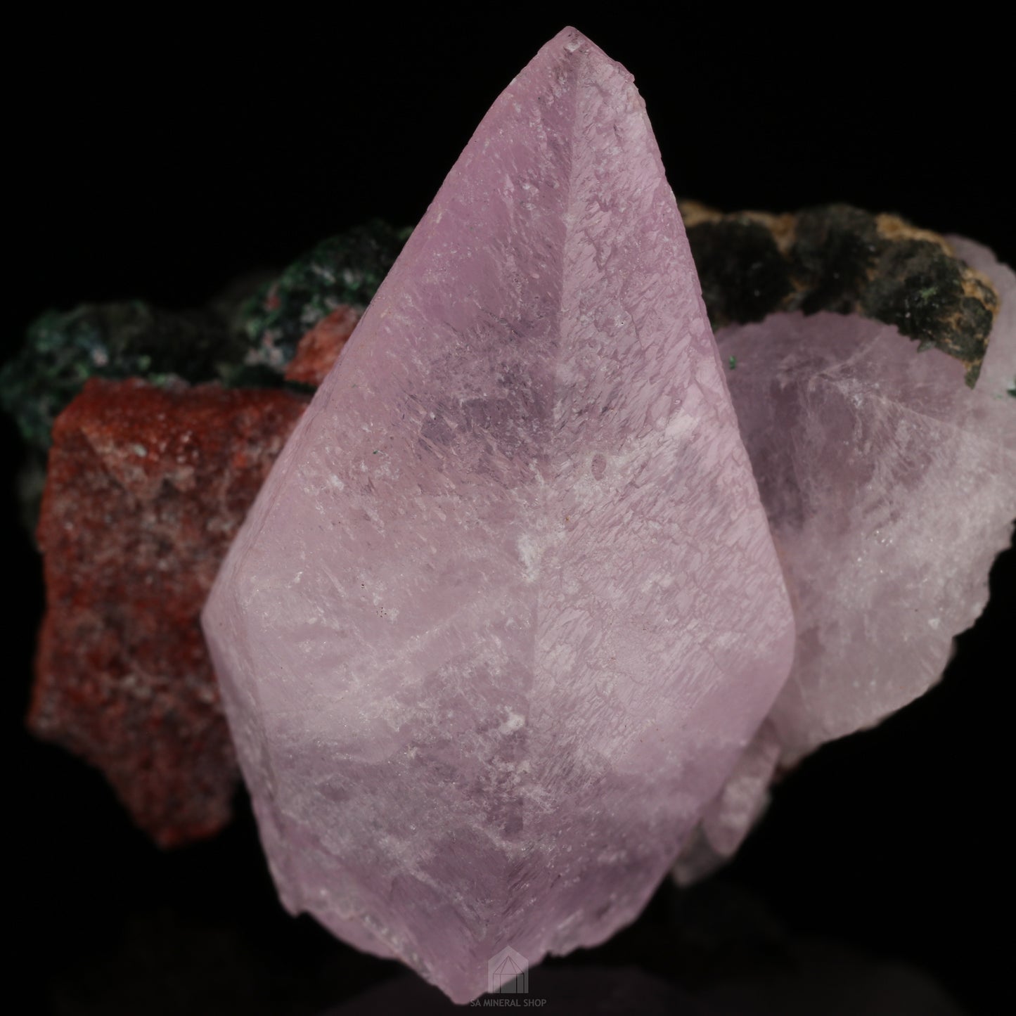 Cobaltoan Calcite on Matrix, Mashamba West Mine, DR Congo