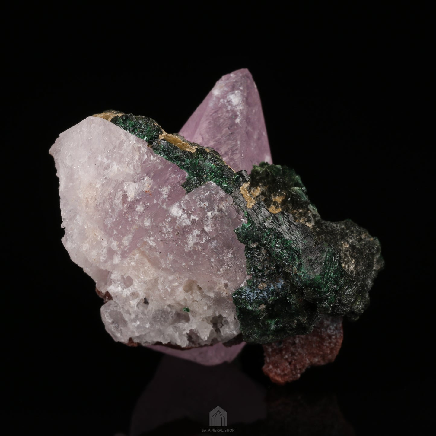 Cobaltoan Calcite on Matrix, Mashamba West Mine, DR Congo