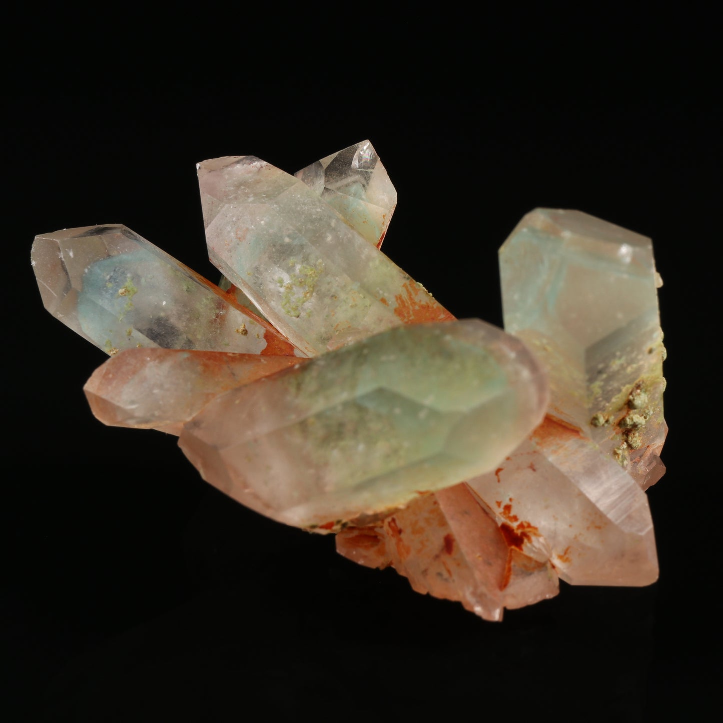 Epidote, Chlorite on Ajoite incl Quartz