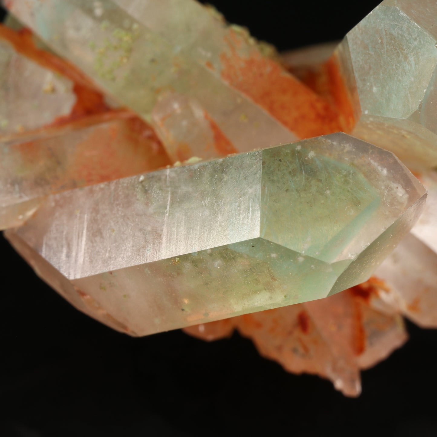 Epidote, Chlorite on Ajoite incl Quartz