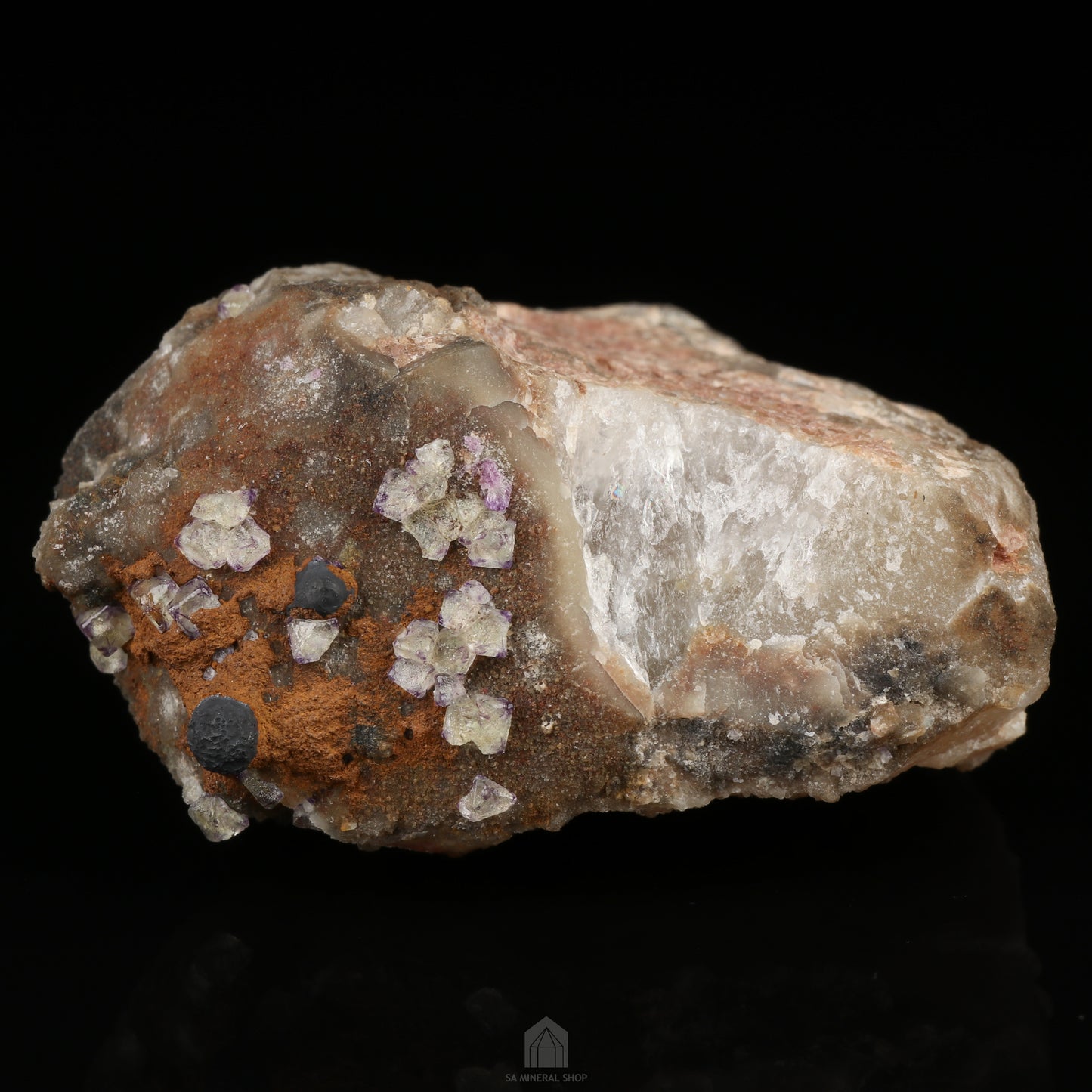 Fluorite on Quartz