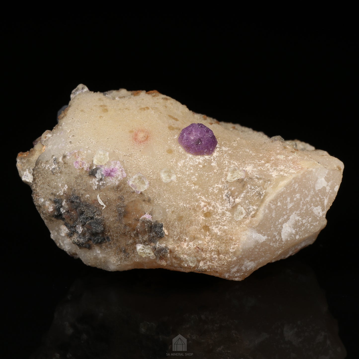 Fluorite on Quartz