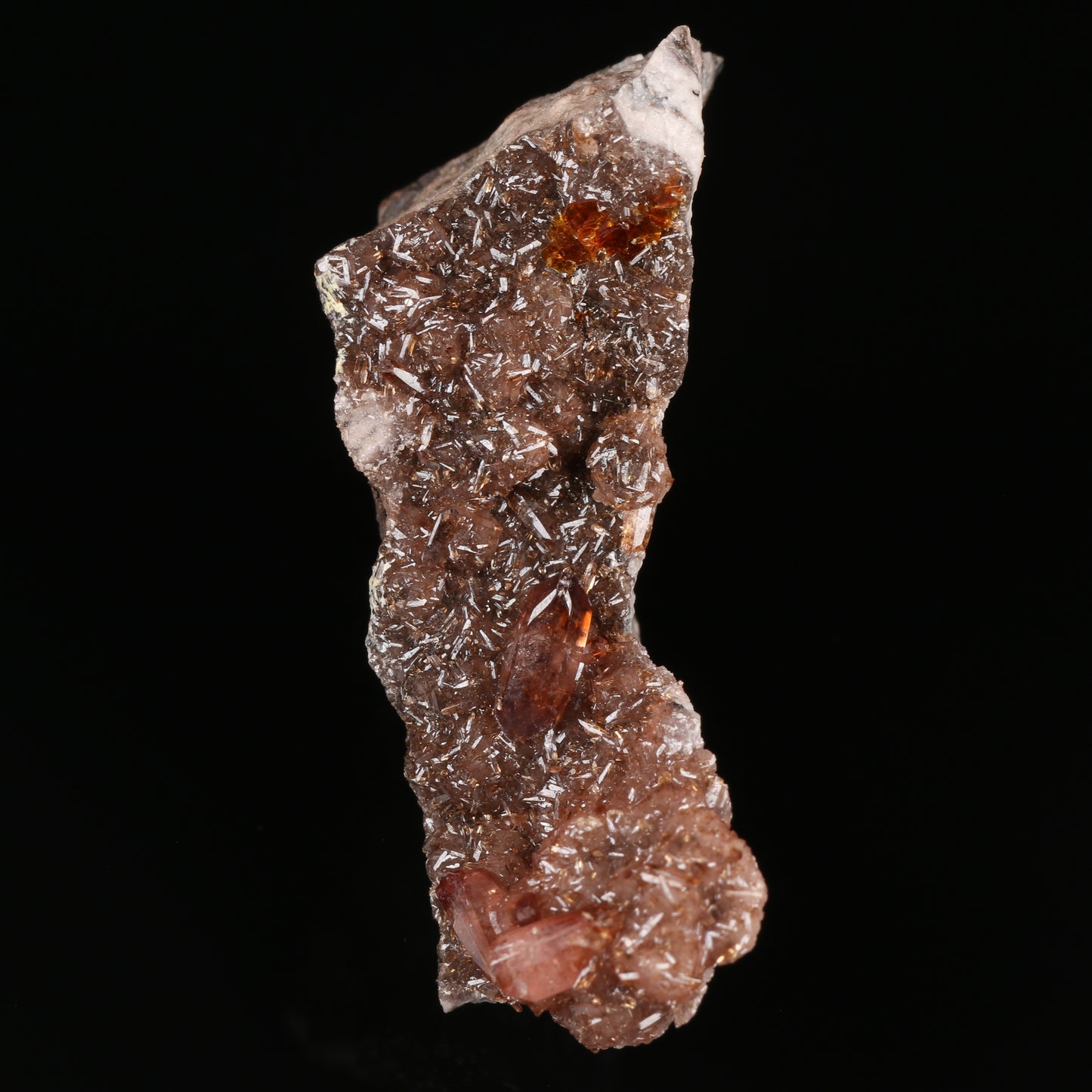 Shigaite, Rhodochrosite on Matrix