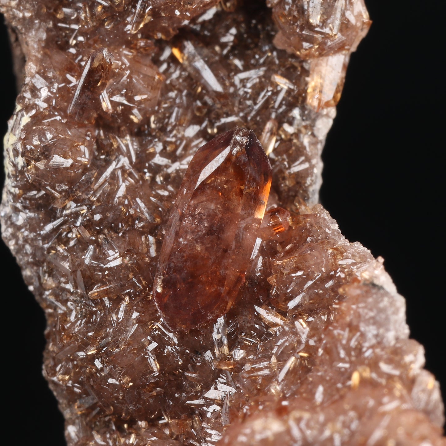 Shigaite, Rhodochrosite on Matrix