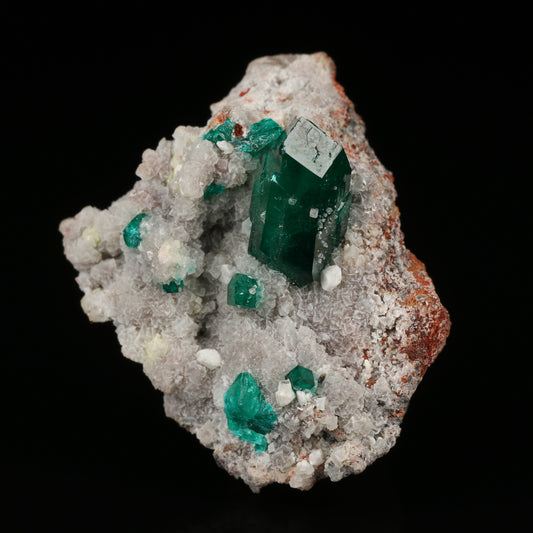 Dioptase on Dolomite