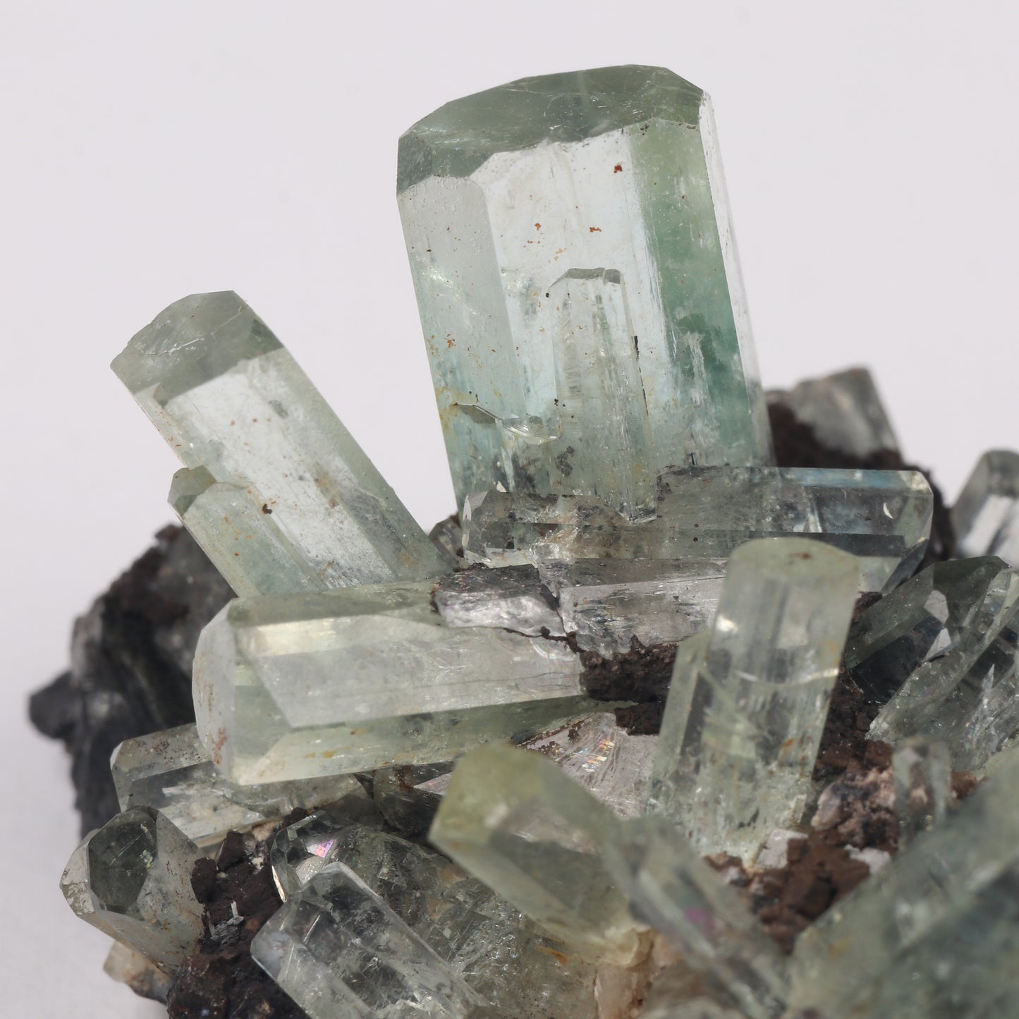 Aquamarine with Fluorite