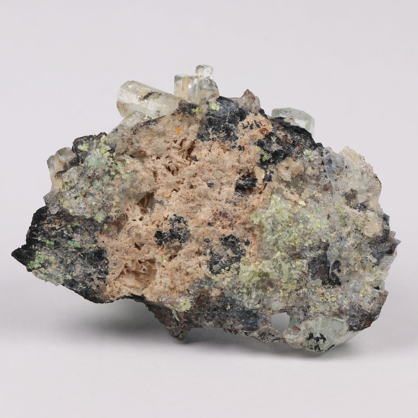Aquamarine with Fluorite