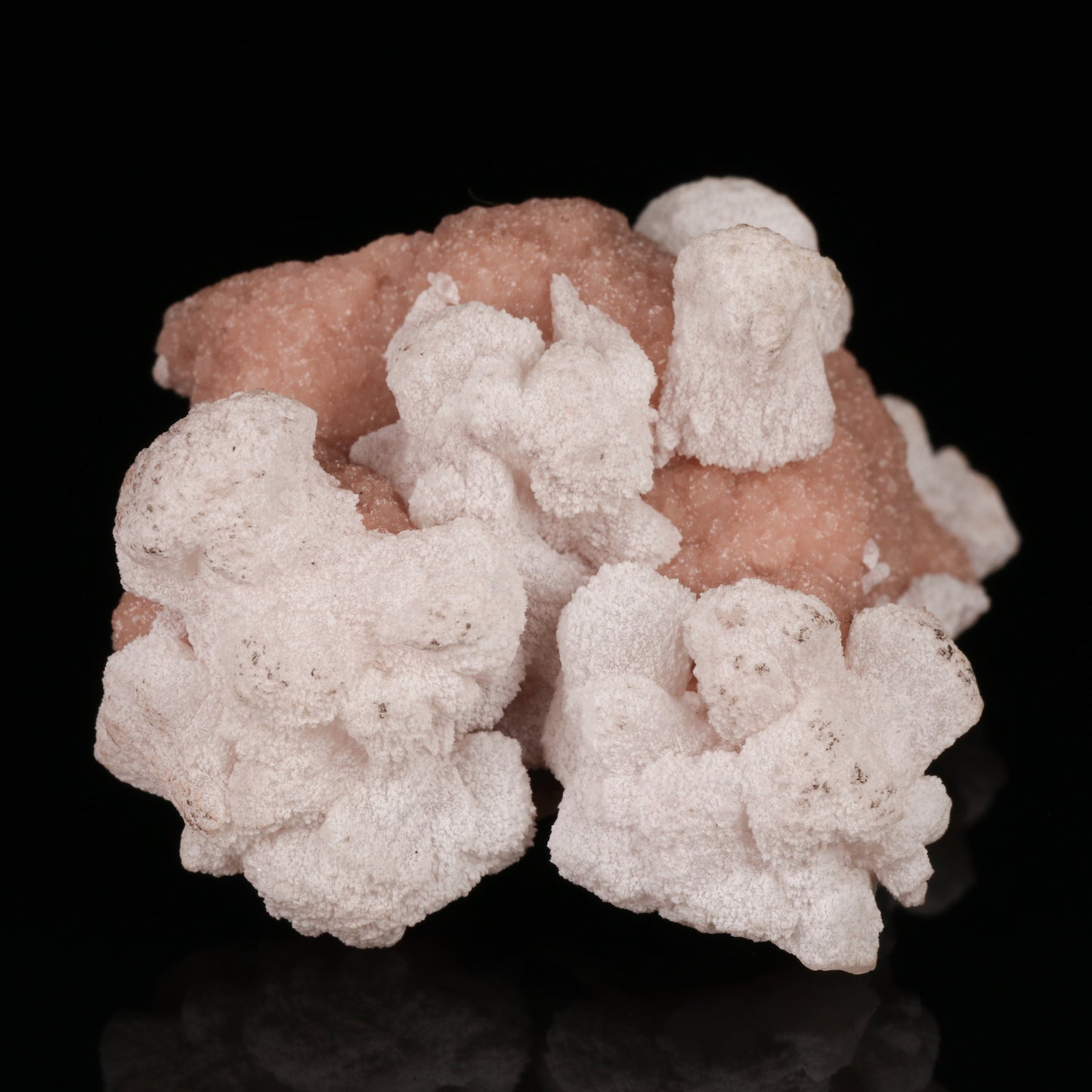 Manganoan Calcite on Rhodochrosite