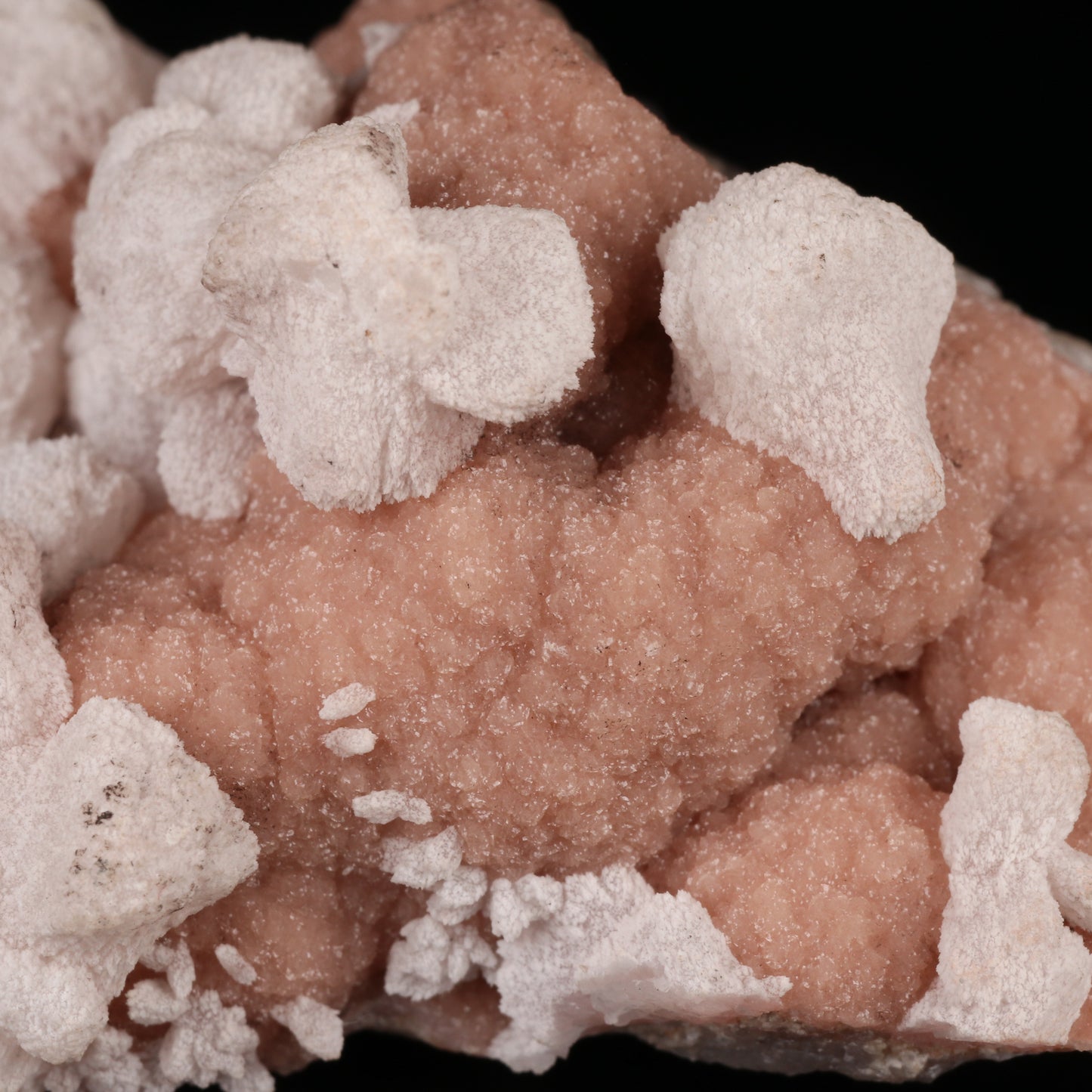 Manganoan Calcite on Rhodochrosite