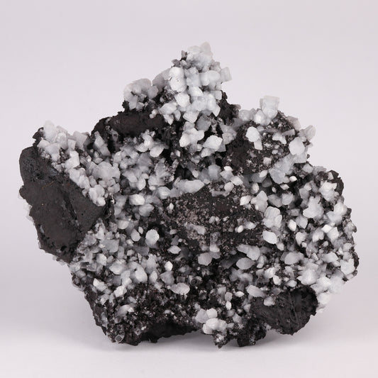 Celestine, Calcite on Matrix