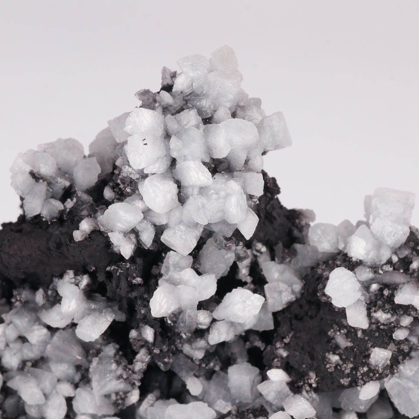 Celestine, Calcite on Matrix