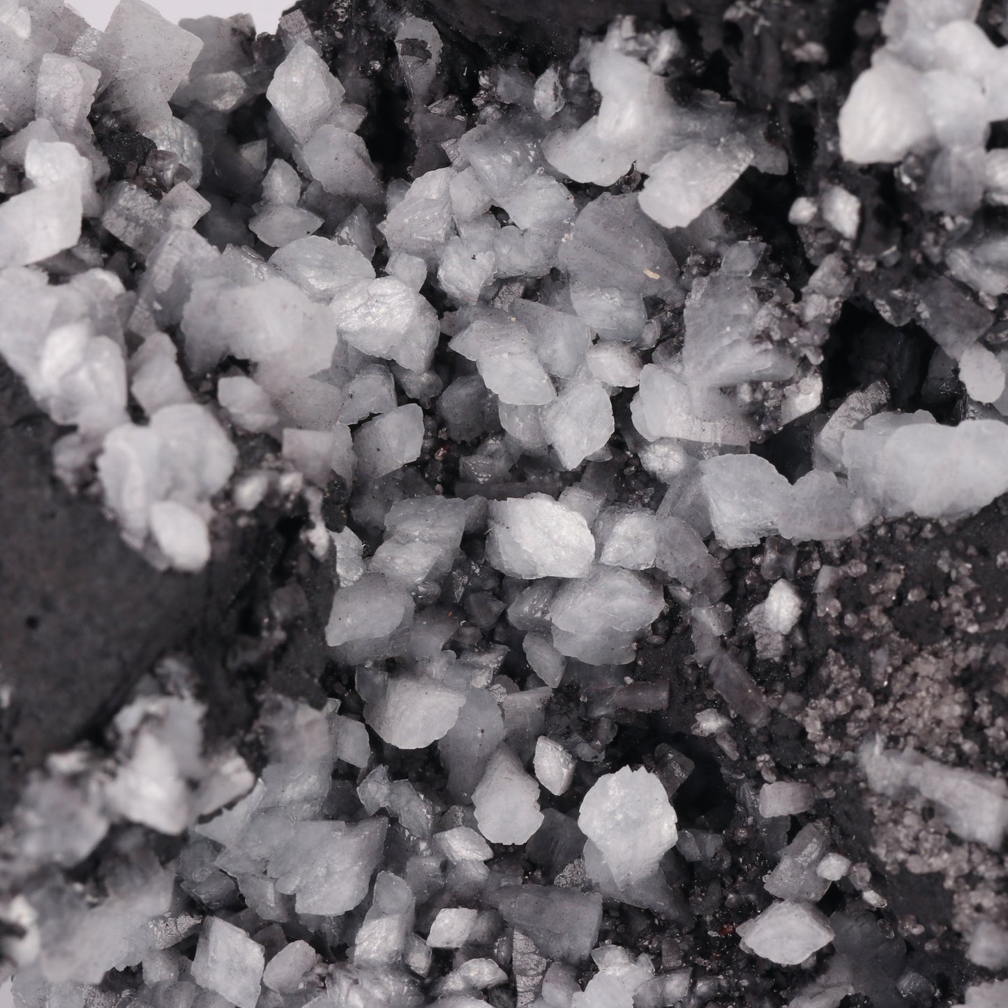 Celestine, Calcite on Matrix