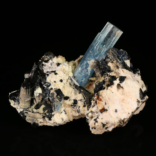 Aquamarine, Feldspar & Schorl