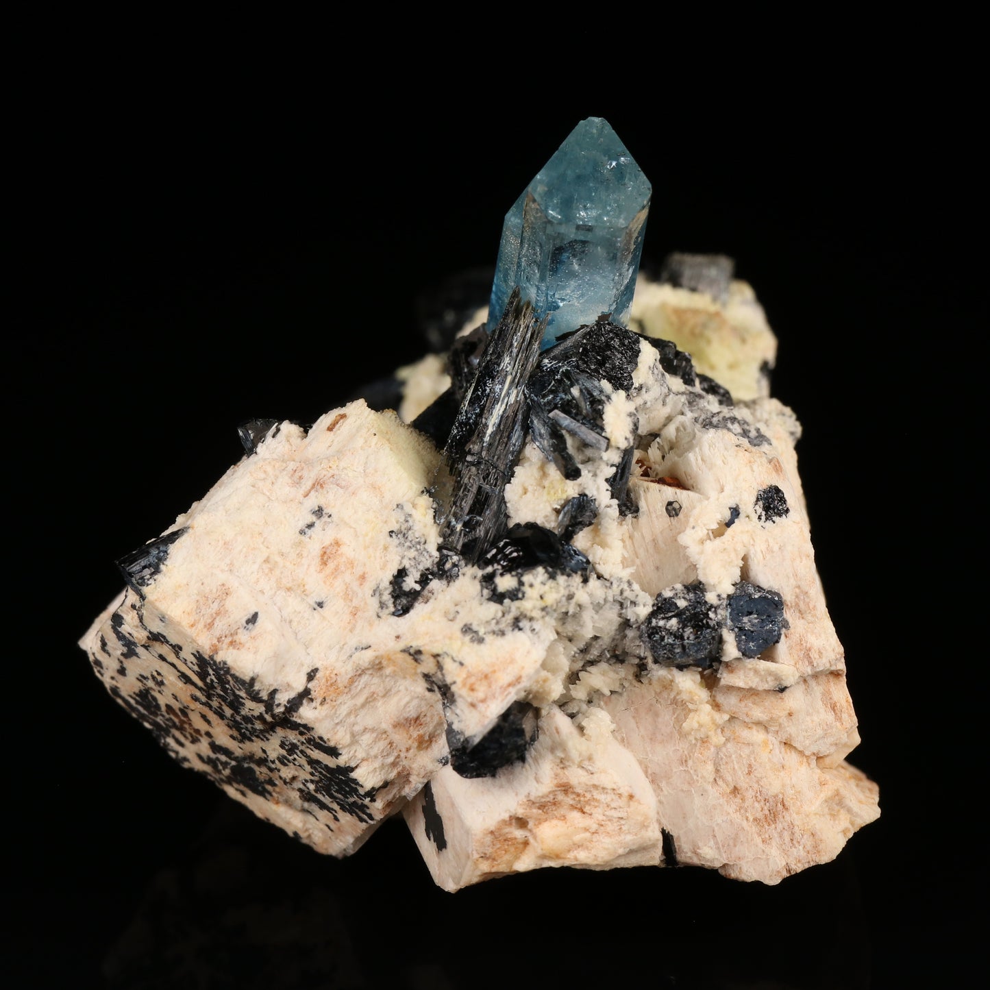 Aquamarine, Feldspar & Schorl