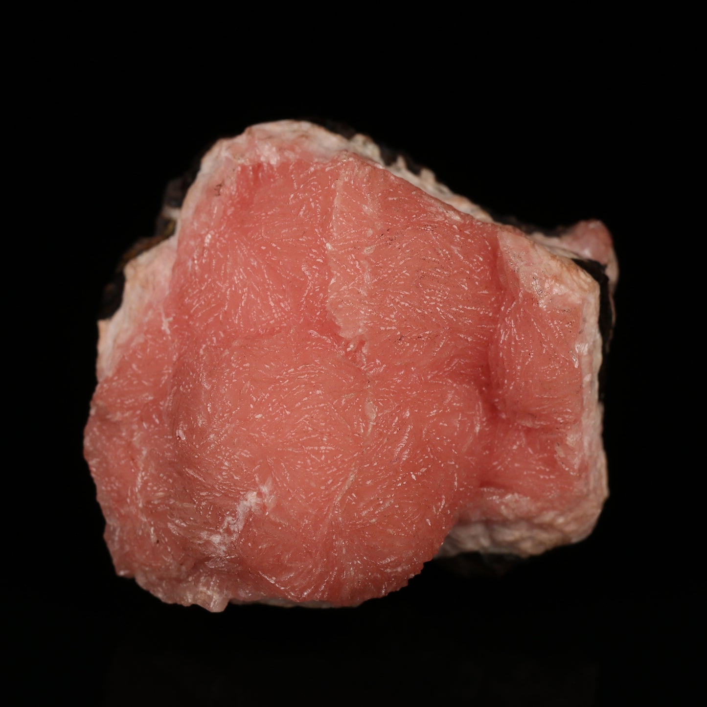 Rhodochrosite on Goethite