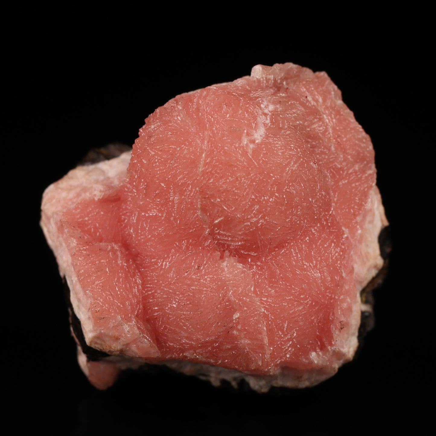 Rhodochrosite on Goethite