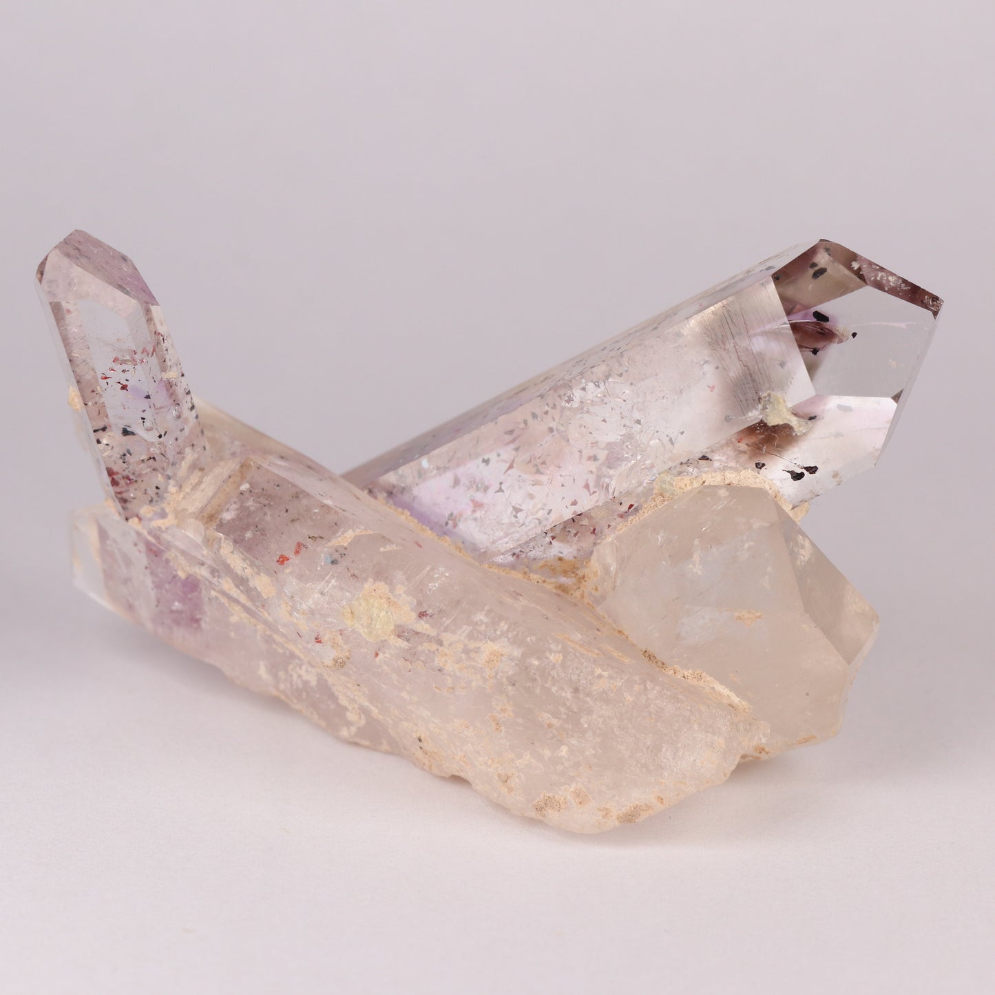 Amethyst Smoky Quartz Cluster