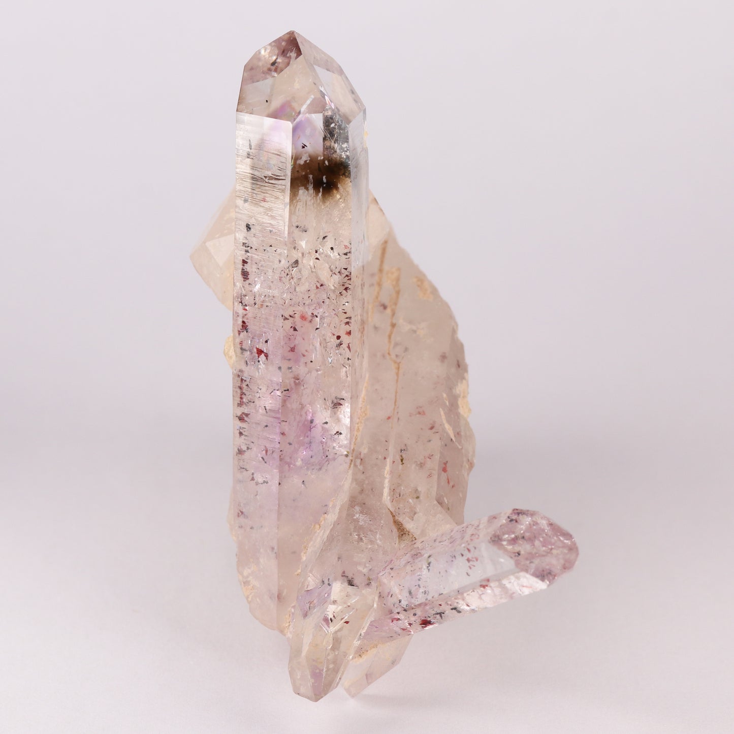 Amethyst Smoky Quartz Cluster
