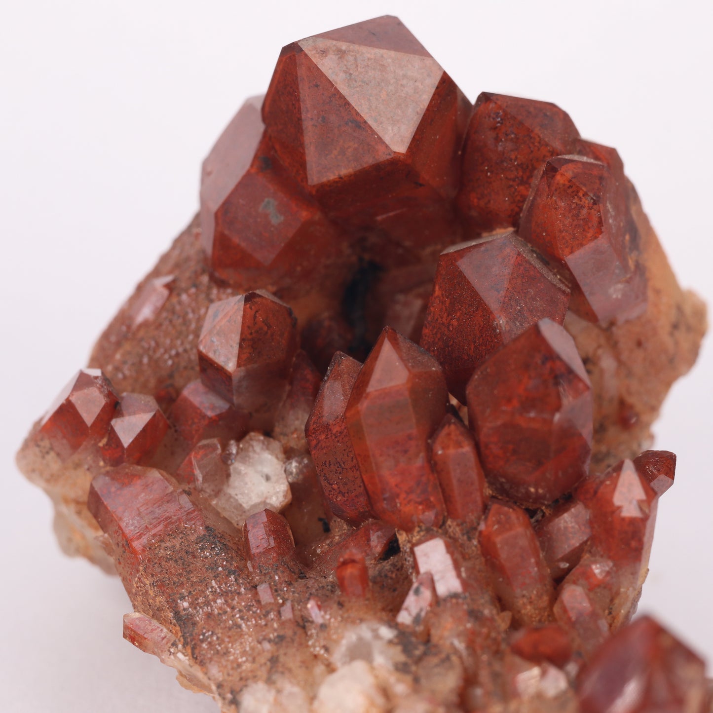 Red Hematite In Quartz